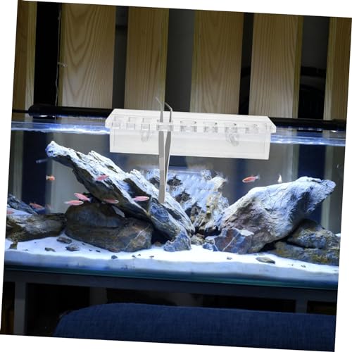 GANAZONO Aquarium Tool Holder -Mounted Organizer for Scissors Tweezers and Maintenance Tools Space-Saving Storage for Fish Tank Care