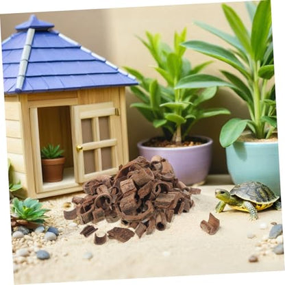 Natural Pecan Wood Bark Sheets 100g for DIY Terrarium Background, Reptile Habitat Decor, Fish Tank and Snake Enclosure Backdrop
