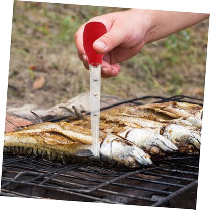 Silicone Turkey Baster with Integrated Cleaning Brush Transfer Pipette for Basting Marinating Turkey Beef Chicken and Fish Cooking Tool for Home Baking and Grilling
