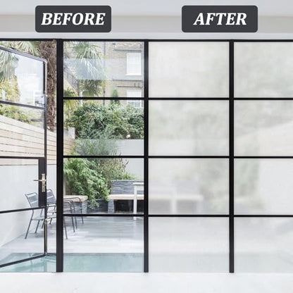 Frosted Glass Window Privacy Film - Heat Control Sun UV Blocking，Removable, Reusable, Opaque, Non Adhesive Static Cling Glass Stickers Door Coverings Decals for Bathroom Home Office - size: 23.6" x 78.7"