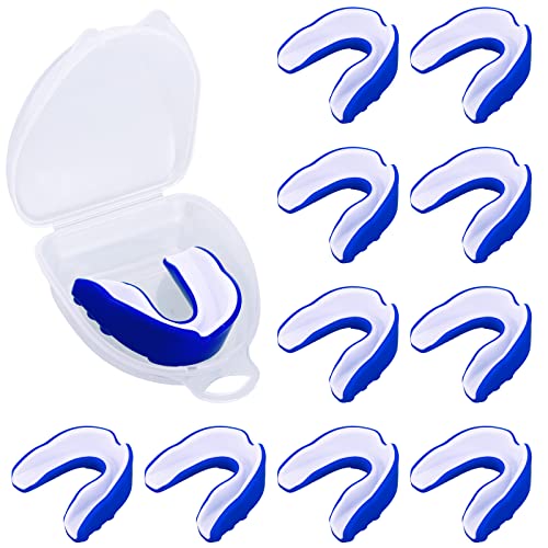 Frienda Adult Mouth Guards for Sports with Case - color: Blue, White
