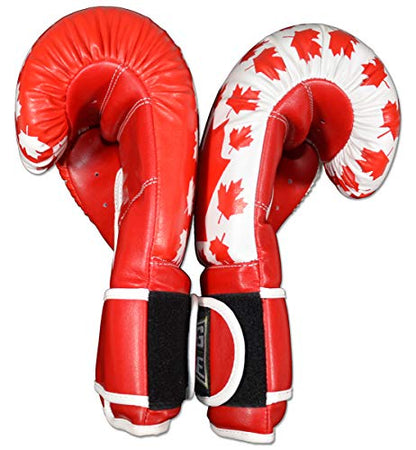 Gym Training Stand-Up Boxing Gloves - color: Canada, size: Regular weighs 12oz