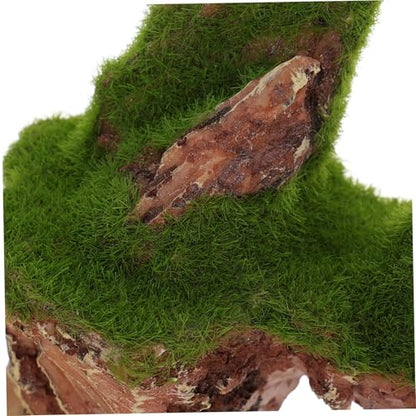 Yardwe 2Pcs Floating Aquarium Decoration Set with Suction Cup Resin Moss Rockery for Fish Tank Landscaping Suspended Underwater Scenic Ornaments for Stress-Free Aquatic Habitat
