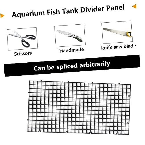 Levemolo 2sets Aquarium Divider Set Divider Tray for Fish Tank Separation Includes Panels Cups for Breeding and Isolation
