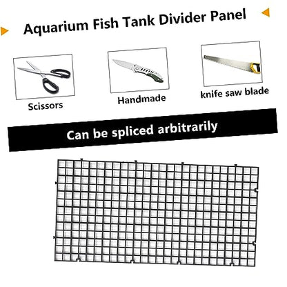 Levemolo 2sets Aquarium Divider Set Divider Tray for Fish Tank Separation Includes Panels Cups for Breeding and Isolation