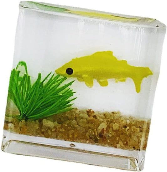 1Pcs Random Color,Fish Tank Toy Miniature Ornaments Resin Dollhouse Fish Tank Scene Accessories for ， Dollhouse Accessories