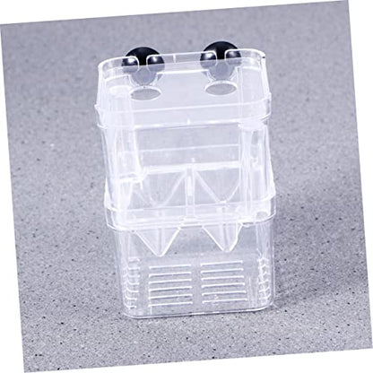 NOLITOY Aquarium Fish Box Fish Hatchery Incubator Double Design Optimal Water and Space-Saving