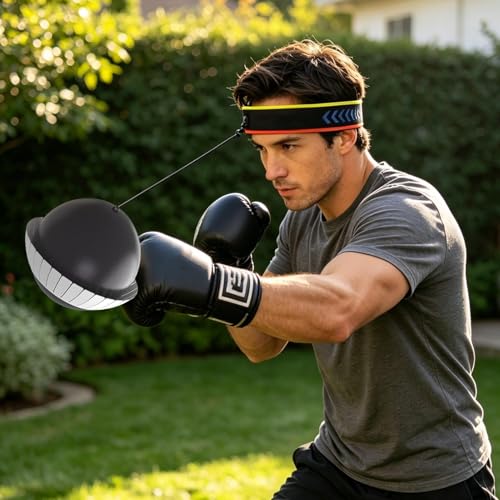 Reflex Ball Adjustable Fun Punching Gear - color: White