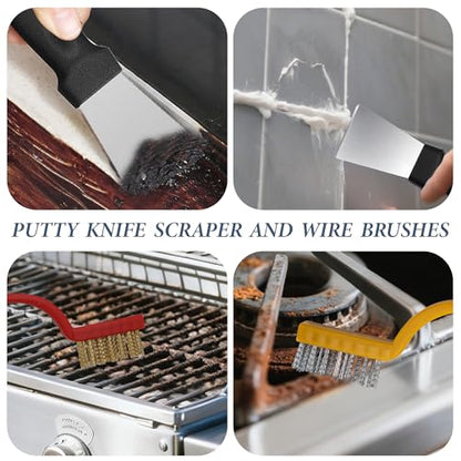 15pcs Crevice Cleaning Brush, Hard Bristle Brushes, Grout Cleaner Brush Household Cleaning Supplies, Gap Brush for Kitchen Bathroom Sink and Dead Corners