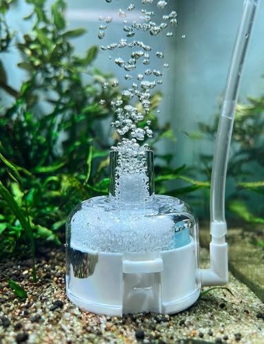 Mini Aquarium Sponge Filter, Small Fish Tank Filter Submersible Fish Filter Built-in Air Bubble Stone and Bio Balls for Fish Tanks up to 5 Gallon (Air Pump Not Included)