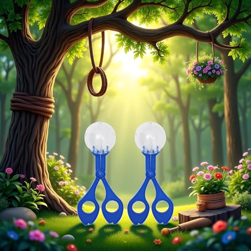 2-Pack Nature Exploration Tools - Ergonomic Scoopers and Clamps for Field Research and Outdoor Activities, Durable Plastic Design with Non-Slip Grip