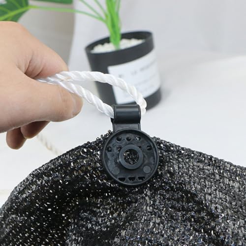 Artibetter 30pcs Reusable Mesh Buckle and Film Clip for Garden Greenhouse, Non-slip Agricultural Net Clamp Set and Square Clips for Sunshade and Bird Net Fixing