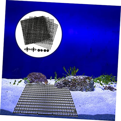 Mikikit 1Set Fish Tank Divider with Suction Cups Isolation Panels for Aquariums Fish Separation for Breeding and Maintenance