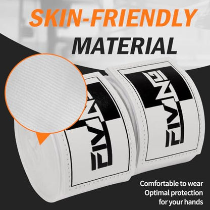 Premium Handwraps 180 inches for Men & Women - color: White, size: 4.5m