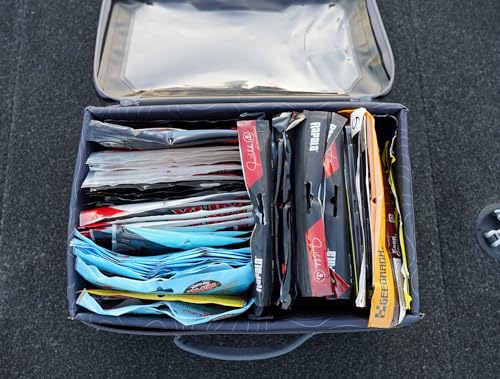 Plastix Case – Large, Waterproof Soft Plastic Lure Storage Box, EVA Structured Interior, Clear Lid, Removable Dividers, Tackle Organizer