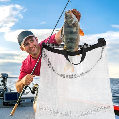 Fishing Weigh in Bag Large Size 24 x 24 in Heavy Duty Live Fishing Bags Portable Catch Transport Container for Caught Fish Sack Waterproof Leakproof