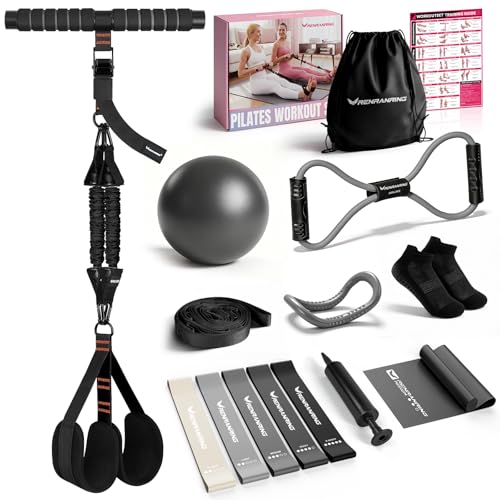 2026 Upgraded Pedal Resistance Bands with Handles - color: Grey