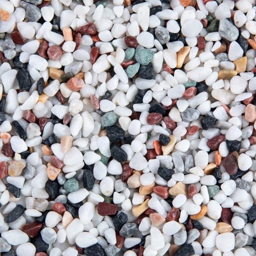 5lb Pea Silica Gravel Decorative Rocks, No Wax Pebbles Ideal for Fish Tank, Vases, Succulents, Home Decor and Garden Landscaping, Countryside Silica Gravel - color: Countryside No Wax, size: 5LB