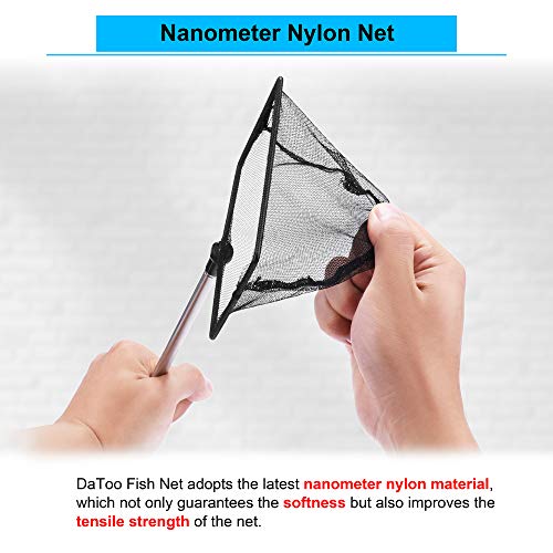 8 Inch Aquarium Fish Net for Betta Fish Tank Nano Nylon Net with Extendable Handle 12-25 Inch, 1 Yr Warranty