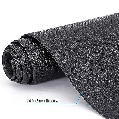 Xterra Floor Mat — Heavy Duty, Thick 6mm PVC, Nonslip, Textured Fitness Equipment Floor Protector for Treadmill or Bike - style: Treadmill Mat