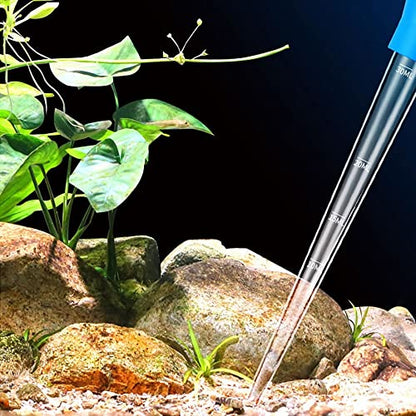 Coral Feeder Tubes, 2Pcs Aquarium Liquid Fertilizer Feeder Aquatic Bottom Feeder Pipette for Reef Anemones Coral Shrimp