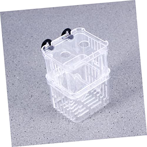 NOLITOY Aquarium Fish Box Fish Hatchery Incubator Double Design Optimal Water and Space-Saving