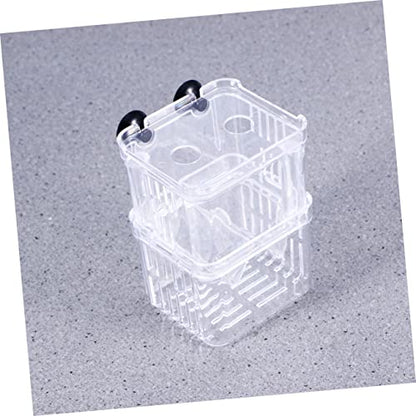 NOLITOY Aquarium Fish Box Fish Hatchery Incubator Double Design Optimal Water and Space-Saving