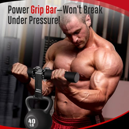 FitBeast Forearm Exerciser Wrist Roller Forearm Trainer - color: Black