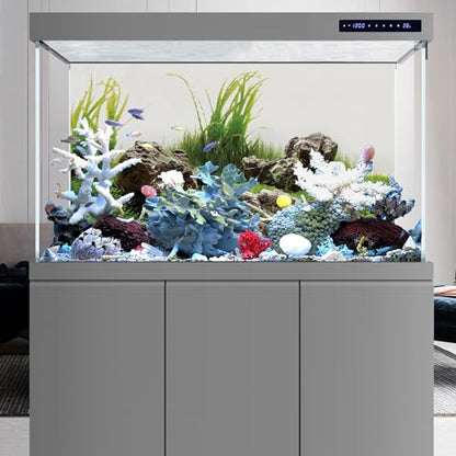 AWERT 30x12 inches Seaweed Aquarium Background Aquatic Plant River Bed & Lake Fish Tank Background Stone Aquarium Background Vinyl Background