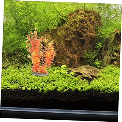 Toddmomy Decorative Aquarium Grass Wear-Resistant Artificial Plant for Fish Tank Decor Delicate Desktop Landscape Ornament Vibrant and Easy-Care Simulation Water Grass Vanilla