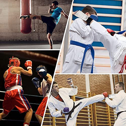 Taekwondo Sparring Gear Foot Protector Karate Boxing Sparring Foot Guard, Martial Arts Protective Foot Gear for Kung Fu Punch Bag Kickboxing MMA Training - size: X-Small