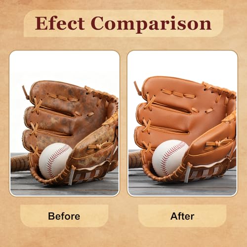 2 Pack Baseball Glove Leather Conditioner 4.7 oz Glove Conditioner Care Cream Mink Oil for Baseball Gloves, Softball Gloves, and Other Leather Sports Equipment
