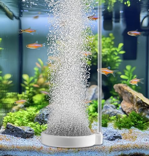 Fish Tank Bubbler Aquarium Air Stones, 4 Inch Nano Super-High Dissolved Oxygen Diffuser Makes Super Tiny Bubble Aerator for Fish Tank Air Pump Hydroponics - size: 4 Inch, for 35-100 Gal