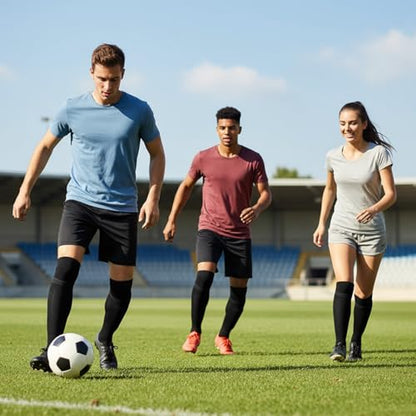 2 Pairs Shin Guard Sleeves, Soccer Shin Guard Covers Soft Soccer Sock Sleeves Shins Pads Socks Breathable Shins Pads Holders for Man Woman Adults Beginners Sport Football Black & White L