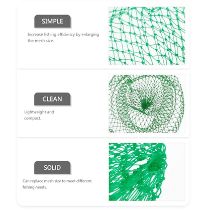ABOOFAN Fishing Catching Net Replacement Mesh Large Sturdy Fish Landing Net Head Thickened Frame Freshwater and Saltwater Use