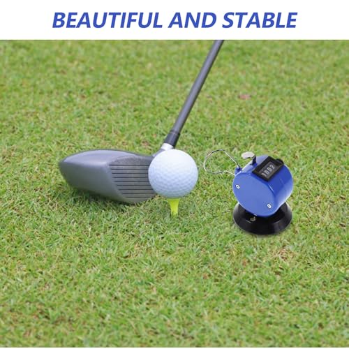 Yardwe Handheld Golf Score Counter with Base 4 Digital Plastic Metal