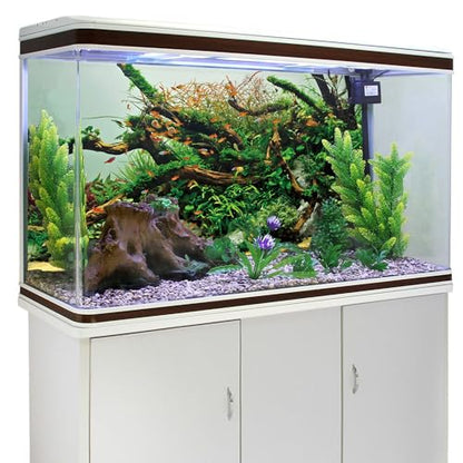 AWERT 24x12 inches Branches Fish Tank Background Green Algae Aquarium Background River Bed & Lake Fish Tank Background Vinyl Background - size: 24x12in/60x30cm