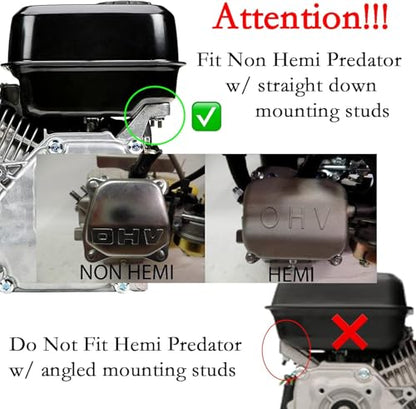 Fuel Pump Gas Tank Engine Cover Plate For Non Hemi Predator 212 6.5HP 212CC Engine 60363 69730 69727, Baja Massimo MB200 Mini bike - style: Non Hemi