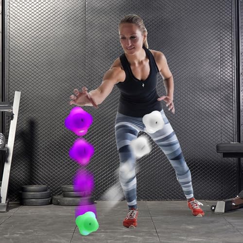 Agility Reaction Balls, Smart Reaction Ball Light Sports Reaction Balls Reflex Ball for Hand Eye Coordination Training, Sports Agility Lights Training Kit (1 Pack)