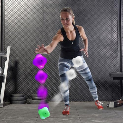 Agility Reaction Balls, Smart Reaction Ball Light Sports Reaction Balls Reflex Ball for Hand Eye Coordination Training, Sports Agility Lights Training Kit (1 Pack)