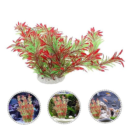 Kisangel 1pc Artificial Aquatic Plant Simulation Water Plant Decoration for Fish Tank Aquarium Ornament Aquarium Vitality Suitable for Fresh and