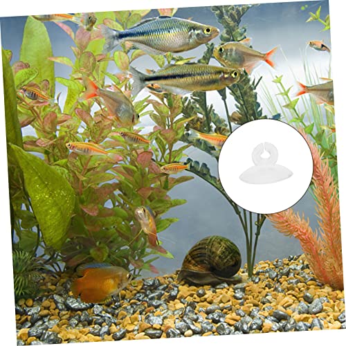 NOLITOY 125pcs Aquarium Cup Clips Fish Tank Holders for Airline Easy to Use Strong Fixation for Freshwater Aquariums