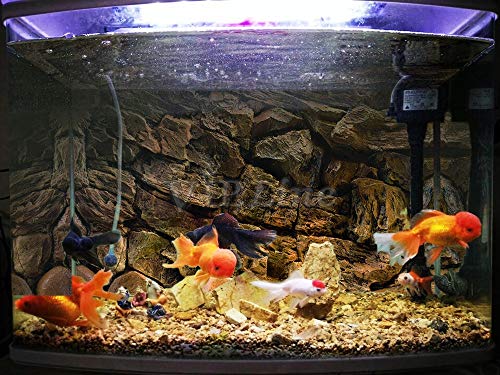 Rock Wall Aquarium Background Poster PVC Fish Tank Decor Landscape 24 36 48 72 (60" x 30"/ 152 x 76cm) - size: 60" x 30"/ 152 x 76cm
