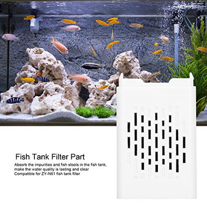 aqxreight 3Pcs Fish Tank Filter Bucket and Water Cleaning Filter Media Pad Aquarium Kits S Water Effect Disassemble Your Swimming Small Filtration Box Multi Layer Buckets Than