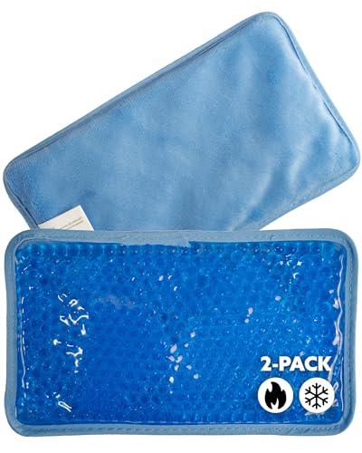 Alpi Rectangle Plush Gel Bead Ice Pack Reusable Muscle Aches & Relaxation - color: Baby Blue, size: Rectangle 2 Pack
