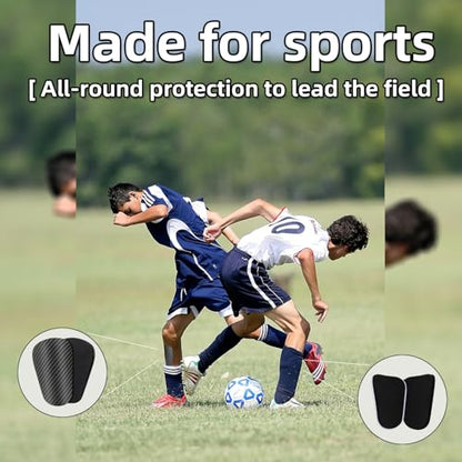3 Pair Soccer Shin Guards, BOSOIRSOU Lightweight Breathable Mini Shin Guard EVA Cushion Protection Calf Protective Gear Shin Guards for Youth and Adults for Football Equipment