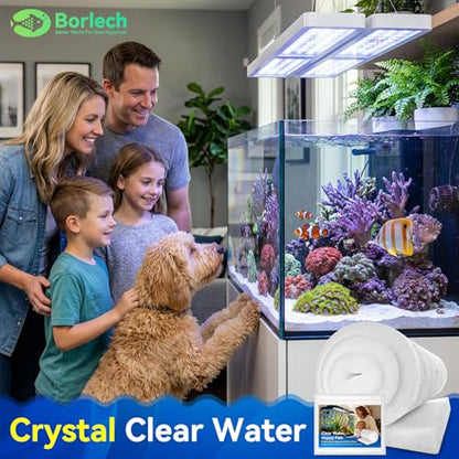 Aquarium Filter Floss Pad - Mechanical & Polishing Polyester Media for Fish Tank Filters, Ultra-Clear Water in No Time, 3/4" Thick (39.4” x 11.8”) 2 Pack