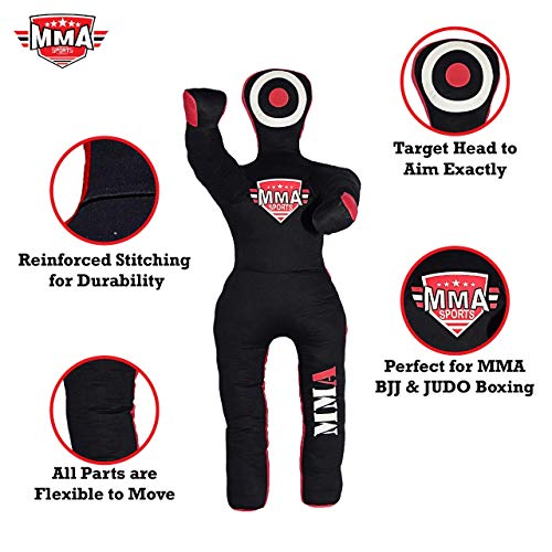 MMA Doctor Bane MMA Brazilian Grappling Submission Dummy Wrestling BJJ Judo Karate Punching Bag Standing Position - 4 FEET -UNFILLED