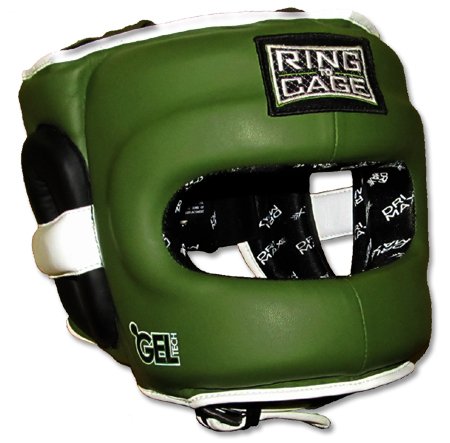 Ring to Cage Deluxe Full Face GelTech Sparring Headgear for Boxing, Muay Thai, MMA, Kickboxing - size: Regular (also fits small size)