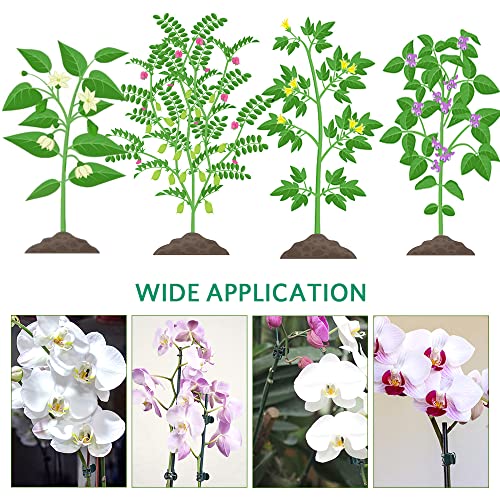 Orchid Clips, ARRITZ 100pcs Garden Plant Clips for Vines Flowers Keep Stems Vines Flowers Grow Upright
